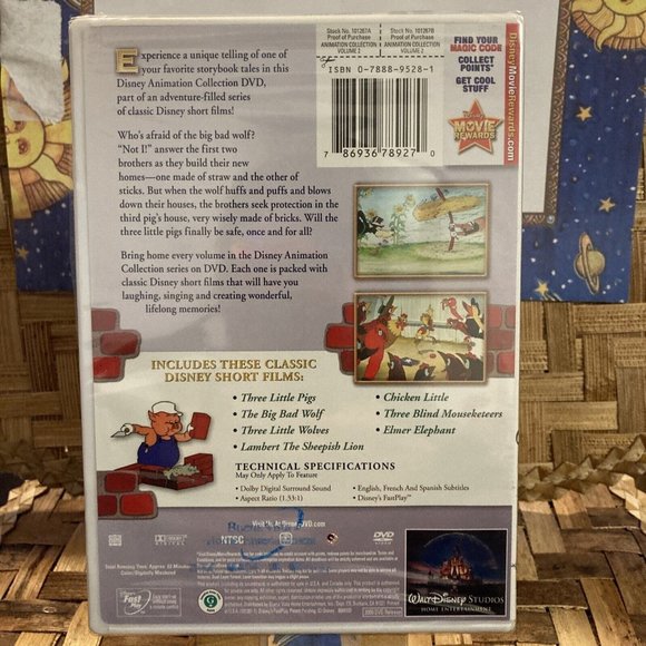 Disney Animation Collection: Volume 2: The Three Little Pigs (DVD) Walt Disney - Picture 5 of 10